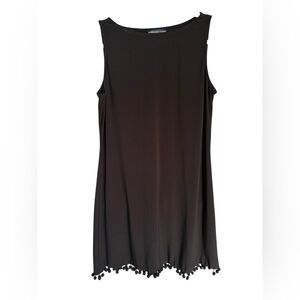 American Living Black Sleeveless Midi Dress